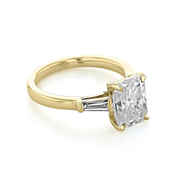 3_745d5f50-e079-4a9d-9496-bed3121197ca_600x600 Radiant Moissanite Diamond 2.5CT With Side Baguette Moissanite Diamond Three Stone Ring Radiant Moissanite Engagement Ring For Her