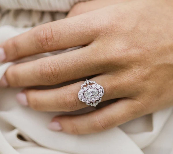 Round Moissanite Solitaire Diamond Engagement Ring, Sterling Silver Moissanite Diamond Wedding Ring For Bridal, 10K/14K Gold Anniversary Diamond Ring For Gift