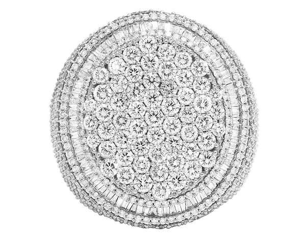 925 Sterling Silver Moissanite Diamond Men Ring, Fully Iced Gold Plated Men Pinky Ring, Round Moissanite Diamond Hip Hop Ring For Him