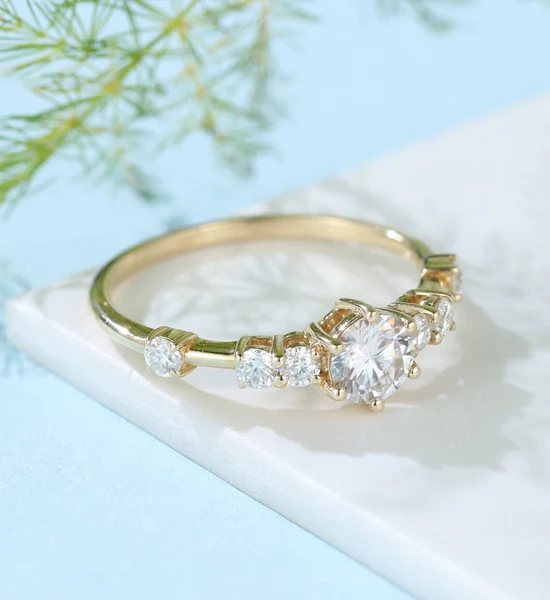 3_ab15b996-1d88-46c3-bf8a-48970b237ae1_600x600 Round Moissanite Solitaire Diamond Engagement Ring, Moissanite Wedding Ring, Silver Moissanite Diamond Women Ring, Proposal Gold Ring For Her