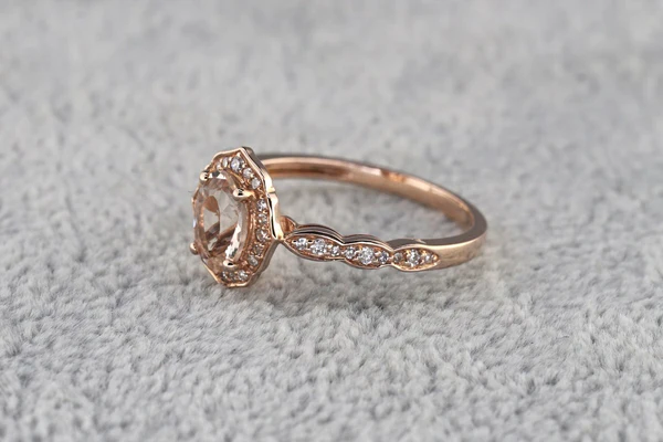 3_aedfe87b-6b1b-4bc4-b439-4d3a6563426b_600x600 Oval Pink Morganite Diamond Women Ring, Sterling Silver Halo Diamond Wedding Ring For Bridal, Solid Gold Morganite Ring For Anniversary Gift
