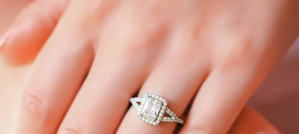 Radiant Halo Moissanite Solitaire Diamond Engagement Ring, Moissanite Wedding Ring, Silver Moissanite Diamond Women Ring, Proposal Gold Ring For Her