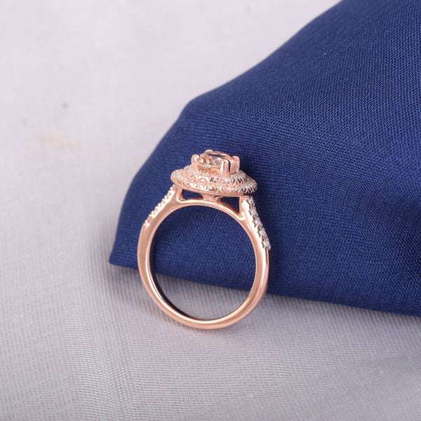 3_bf5c663c-e9f0-4c42-b2f6-174f928dfaf5_600x600 Natural Oval Morganite Ring Morganite Engagement Ring 14K Rose Gold Morganite Ring Morganite & Diamond Ring Anniversary Gift For Wife