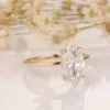 3_eab3f6ec-a932-4d11-a3a5-5bf94b755db5_600x600 Vintage Marquise Cut Moissanite Engagement Ring, Vintage Natural Moissanite Diamond Ring, Solitaire Marquise Wedding Ring, Marquise Promise Rings