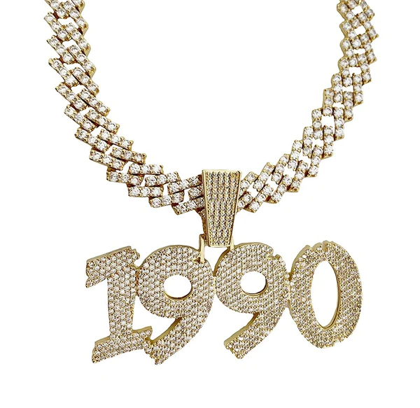 Customized Number Round VVS Diamond Hip Hop Pendant, Sterling Silver Iced Out Birthday Gift Pendant, Charm Number Diamond Hip Hop Pendant