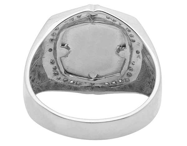 925 Sterling Silver Moissanite Diamond CROSS Men Ring, Fully Iced Gold Plated Men Pinky Ring, Round Moissanite Diamond Hip Hop Ring For Him