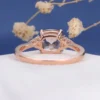 4_6118ae90-f7e6-41f2-8f4c-e2b1085655e0_600x600 Cushion Cut Morganite Engagement Ring Rose Gold Cluster Morganite Ring Antique Bridal Diamond Women Stacking Solitaire Unique Anniversary