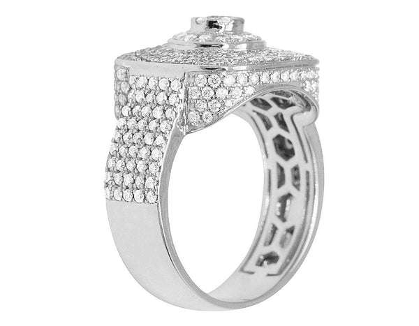 4_6863c7ee-dea8-4060-ab3b-a2793df1d131_600x600 925 Sterling Silver Moissanite Diamond Men Ring, Fully Iced Gold Plated Men Pinky Ring, Round Moissanite Diamond Hip Hop Ring For Him