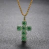 4_7f185e78-27f2-4dd2-8159-ea96be97db29_600x600 Round Green VVS Diamond CROSS Hip Hop Pendant, Sterling Silver Iced Out Birthday Gift Pendant, Charm Diamond Hip Hop Pendant