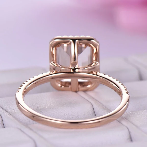 Morganite Diamond Ring, Sterling Silver Ring, Morganite Diamond Wedding Ring, Halo Diamond Ring, Victorian Diamond Jewelry, Engagement Diamond Rings, Sterling Silver, Cocktail Ring, Promise Ring Jewelry