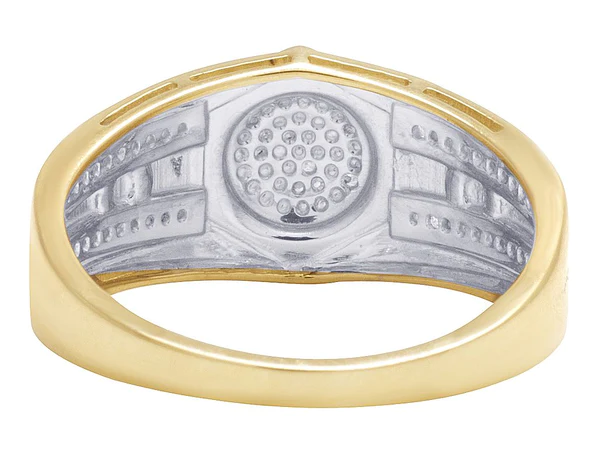 4_b4a7522b-3779-49b9-b941-7c5537d8c7ac_600x600 925 Sterling Silver Moissanite Diamond Men Ring, Fully Iced Gold Plated Men Pinky Ring, Round Moissanite Diamond Hip Hop Ring For Him