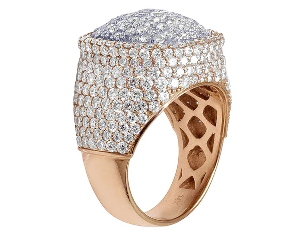 4_c0bb63de-2dc3-4fda-bc7c-5f7653175584_600x600 925 Sterling Silver Moissanite Diamond Men Ring, Fully Iced Gold Plated Men Pinky Ring, Round Moissanite Diamond Hip Hop Ring For Him