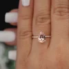 4_de132879-a214-4873-af07-06ca7cfcebdc_600x600 Peach Pink Morganite Engagement Ring, Pear 10x7mm Morganite and Diamond Half Eternity Ring, Rose Gold Morganite ring, Diamond Band
