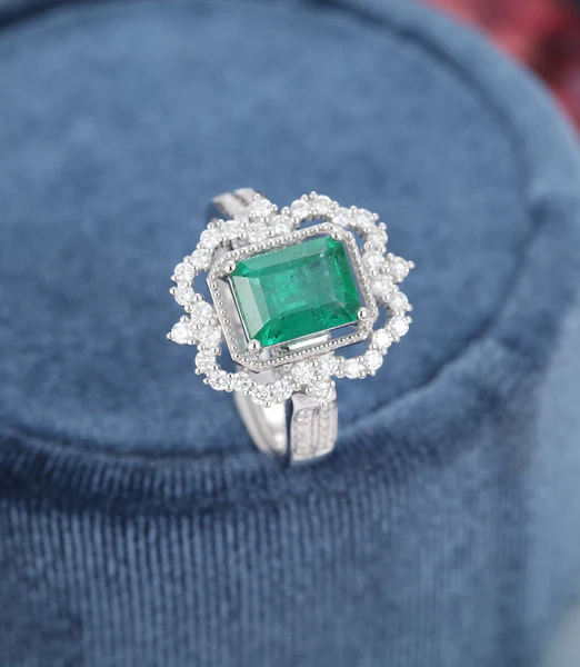 4_e56692f4-47fa-4c2c-bdfb-cd86369615e7_600x600 Radiant Cut Green Moissanite Engagement Ring, Sterling Silver Unique Art Deco Engagement Ring Vintage Bridal Diamond Wedding Moissanite Promise Gift Women