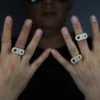 4_e7434820-9249-48b7-b3cb-b433ff742858_600x600 925 Sterling Silver Round Moissanite Diamond CEO Men Ring, Fully Iced Gold Plated Men Pinky Ring, Round Moissanite Diamond Hip Hop Ring For Him