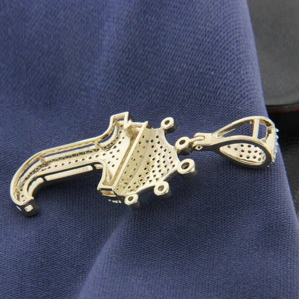 Round VVS Diamond Customized Letter Pendant, Customized Letter Silver Diamond Pendant, Full Iced Out Diamond Hip Hop Charm Pendant