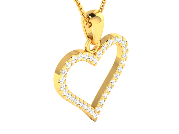 Round Diamond Sterling Silver Solitaire Women Pendant, Moissanite Diamond Pendant, Moissanite Women Pendant, Anniversary Gift Pendant, Engagement Gift Women Pendant