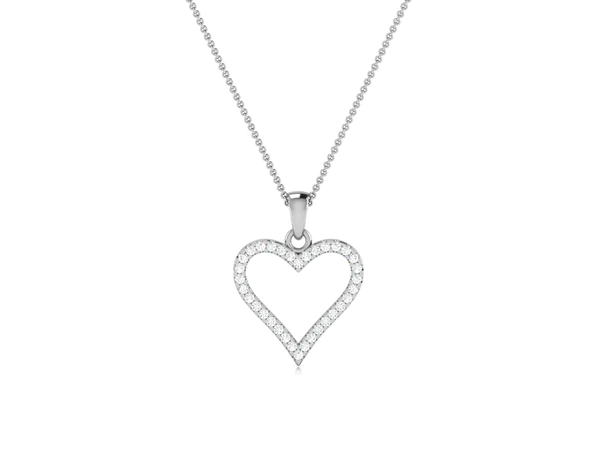 Round Diamond Sterling Silver Solitaire Women Pendant, Moissanite Diamond Pendant, Moissanite Women Pendant, Anniversary Gift Pendant, Engagement Gift Women Pendant