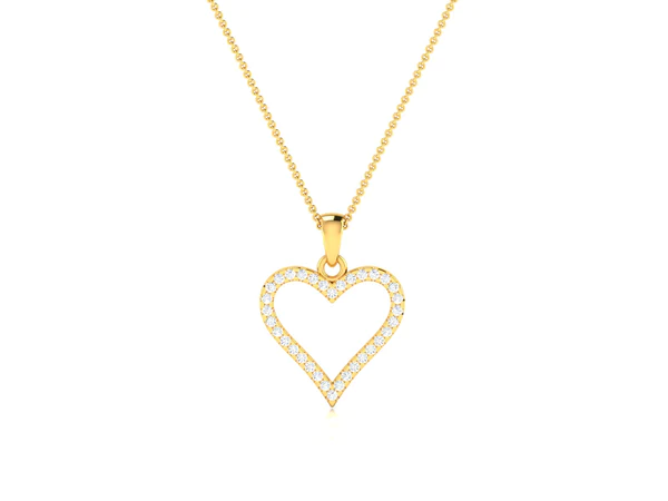 Round Diamond Sterling Silver Solitaire Women Pendant, Moissanite Diamond Pendant, Moissanite Women Pendant, Anniversary Gift Pendant, Engagement Gift Women Pendant