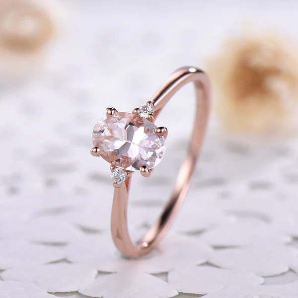 5_067ff664-1463-4704-a07b-cd8c4cf0f787_600x600 Oval Natural Pink Morganite Rose Gold Engagement Ring Sterling Silver 14k Diamond Wedding Rings Minimalist Women Promise Anniversary Gift