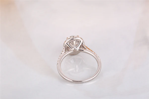 5_0aab962d-84d7-44f3-99d2-875af70e27f5_600x600 Oval Moissanite Halo Diamond Engagement Ring, Sterling Silver Moissanite Diamond Wedding Ring For Bridal, 10K/14K Gold Anniversary Diamond Ring For Gift