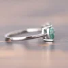 5_0f561342-1b77-4730-af5e-aac05693767c_600x600 Moissanite Engagement Ring 14K White Gold Ring, Double Green Moissanite Bow Ring, Gemstone Bow Ring Diamond Wedding Band Rings For Women