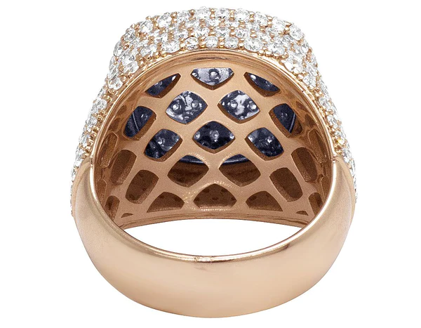 5_1fc42b17-a3b9-4850-94bc-89e76dba0181_600x600 925 Sterling Silver Moissanite Diamond Men Ring, Fully Iced Gold Plated Men Pinky Ring, Round Moissanite Diamond Hip Hop Ring For Him