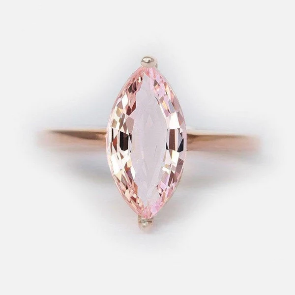 5_6f7e450e-76fb-45ba-927f-c9e56d4ac476_600x600 Marquise Morganite Engagement Ring Peach Pink Morganite Wedding Ring Women Solitaire Engagement Ring Morganite Promise Ring for Her