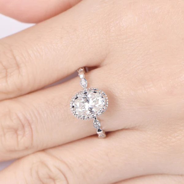 5_704b6064-a501-4f02-ac01-e2cc4023f1d5_600x600 Oval Moissanite Solitaire Diamond Engagement Ring, Moissanite Wedding Ring, Silver Moissanite Diamond Women Ring, Proposal Gold Ring For Her