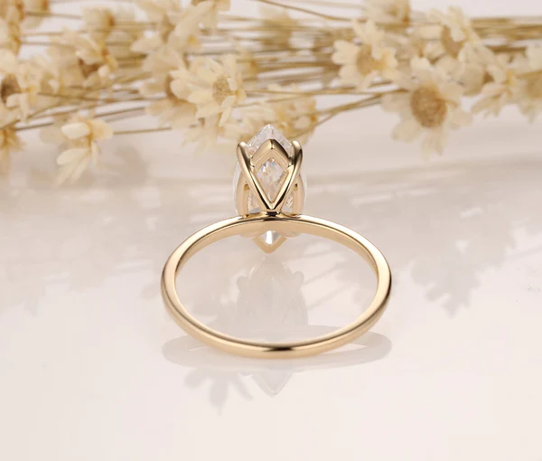 5_9b2cddcd-d179-4aab-ab32-9df52f31a8b0_600x600 Vintage Marquise Cut Moissanite Engagement Ring, Vintage Natural Moissanite Diamond Ring, Solitaire Marquise Wedding Ring, Marquise Promise Rings