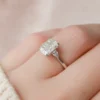 2 CT RADIANT CUT SOLITAIRE DIAMOND RING 14K GOLD MOISSANITE RING RADIANT MOISSANITE ENGAGEMENT RING ANNIVERSARY RING RADIANT CUT BRIDAL RING