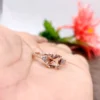 Cushion Cut Morganite Wedding Ring, Gorgeous Solitaire With Accents Engagement Ring, 925 Sterling Silver Ring, Simulated Diamond Ring