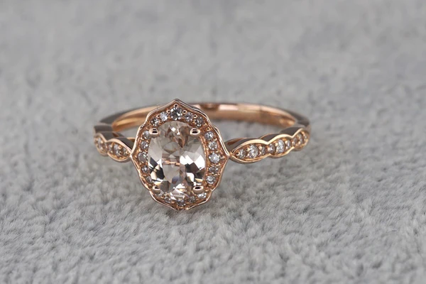 5_bc3b74e6-3e3f-4310-b241-3c8044258d64_600x600 Oval Pink Morganite Diamond Women Ring, Sterling Silver Halo Diamond Wedding Ring For Bridal, Solid Gold Morganite Ring For Anniversary Gift