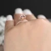 5_c0317de7-29b0-4a6f-a763-6c498195878a_600x600 Peach Pink Morganite Engagement Ring, Pear 10x7mm Morganite and Diamond Half Eternity Ring, Rose Gold Morganite ring, Diamond Band