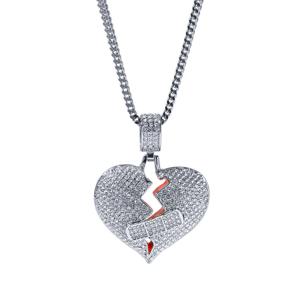 5_e391a785-1dc1-447b-9866-f78ae482f828_600x600 Round White VVS Diamond Broken Heart Hip Hop Pendant, Sterling Silver Iced Out Birthday Gift Pendant, Charm Diamond Hip Hop Pendant
