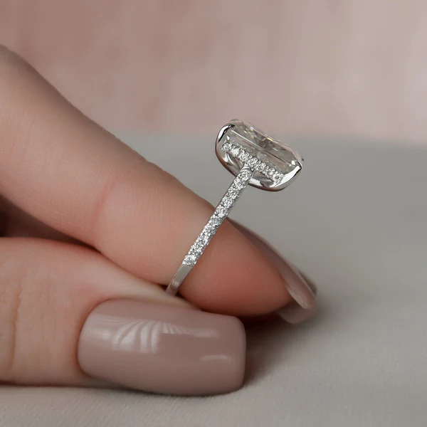 6_046b51e8-c118-4cf5-8323-ae38f2f70a51_600x600 Radiant Moissanite Solitaire Diamond Engagement Ring, Sterling Silver Moissanite Diamond Wedding Ring For Bridal, 10K/14K Gold Anniversary Diamond Ring For Gift