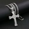 Customized CROSS Round VVS Diamond Hip Hop Pendant, Sterling Silver Iced Out Birthday Gift Pendant, Charm Diamond Hip Hop Pendant