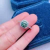Green Moissanite Diamond Ring, Engagement Ring, Anniversary Ring for Women, Moissanite Diamond Jewelry,Personalized Ring, Gift for Her