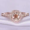 6_7d96b335-6fcd-4e50-bb28-275b8682d012_600x600 Morganite Engagement Ring 14k Rose Gold 7mm Round Moganite Ring Art Deco diamond Wedding Band Promise Ring Anniversary Ring Bridal Ring