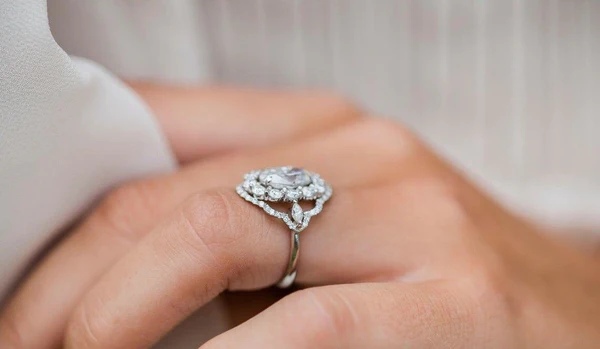 Round Moissanite Solitaire Diamond Engagement Ring, Sterling Silver Moissanite Diamond Wedding Ring For Bridal, 10K/14K Gold Anniversary Diamond Ring For Gift