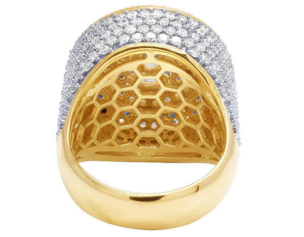 6_93ccb222-66e2-49a3-beed-ce704ba64703_600x600 925 Sterling Silver Moissanite Diamond Men Ring, Fully Iced Gold Plated Men Pinky Ring, Round Moissanite Diamond Hip Hop Ring For Him