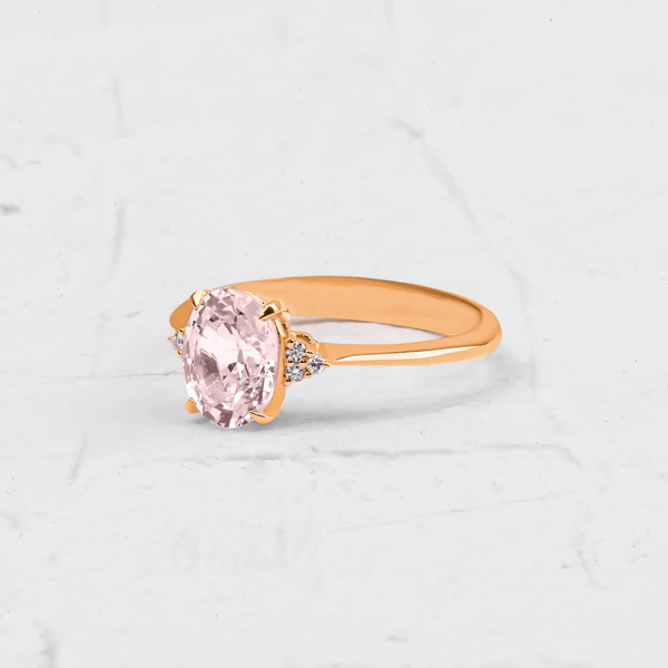 6_a7050df2-3ec5-4d73-ac29-a3fd4da54ecb_600x600 Natural Morganite Engagement Ring, Oval Morganite Ring, Dainty Diamond and Morganite Ring, Promise Ring for Her