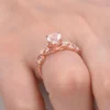 6_aa0a4ae9-7cad-4fad-b55c-c8709c6c6267_600x600 Peach Pink Morganite Engagement Ring 14k Rose Gold Sterling Silver Pink Diamond Antique Wedding Ring Unique Milgrain Anniversary Gift Vintage