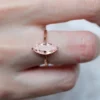 6_e19ed123-9d7e-4776-aa63-fd2d331ae7cd_600x600 Marquise Morganite Engagement Ring Peach Pink Morganite Wedding Ring Women Solitaire Engagement Ring Morganite Promise Ring for Her