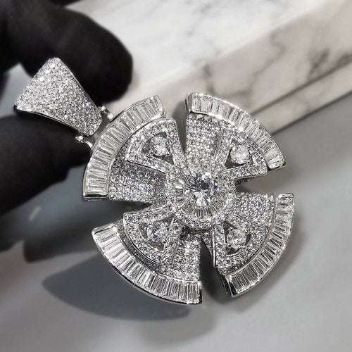 7_3a9e6007-5837-40c2-a7ce-821ec4a6ec6e_600x600 Round & Baguette VVS Diamond SNIPING Hip Hop Pendant, Sterling Silver Iced Out Birthday Gift Pendant, VVS Diamond Hip Hop Charm Pendant