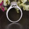 Marquise Morganite Engagement Ring Rose Gold Unique Wedding Ring Antique Natural Diamond Halo Women Anniversary Promise Gift for her Bridal