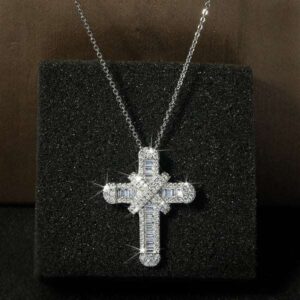 7_78df3769-b43e-4a36-93bb-4943a308e7d8_600x600 Round & Baguette Cross VVS Diamond Hip Hop Pendant, Sterling Silver Iced Out Birthday Gift Pendant, VVS Diamond Hip Hop Charm Pendant