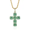 7_9bbd033c-d5b8-4d3b-b47f-a94f2cdc45cf_600x600 Round Green VVS Diamond CROSS Hip Hop Pendant, Sterling Silver Iced Out Birthday Gift Pendant, Charm Diamond Hip Hop Pendant