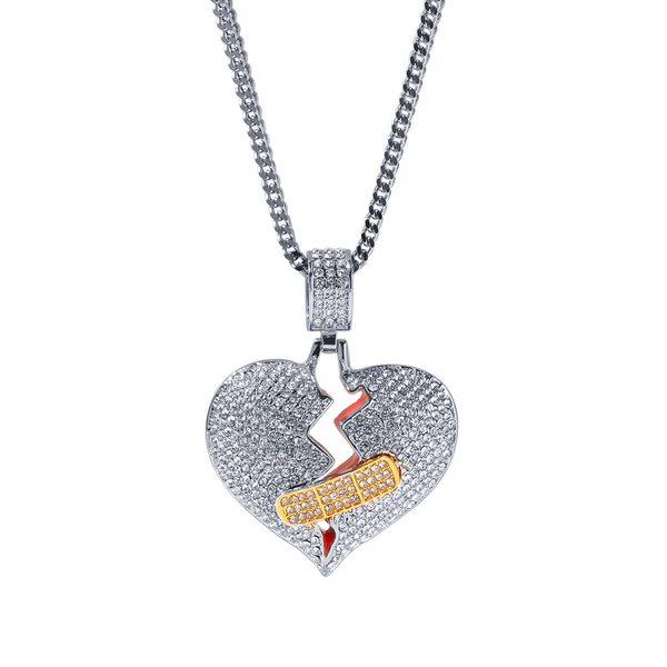 8_70bc1e37-5bee-4afb-bd8c-ab5ca087e436_600x600 Round White VVS Diamond Broken Heart Hip Hop Pendant, Sterling Silver Iced Out Birthday Gift Pendant, Charm Diamond Hip Hop Pendant