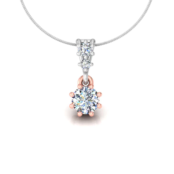 AL1ZE-C1-PD012-B_600x600 Round Diamond Sterling Silver Solitaire Women Pendant, Moissanite Diamond Pendant, Moissanite Women Pendant, Anniversary Gift Pendant, Engagement Gift Women Pendant